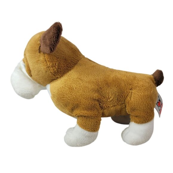 2/$15 Webkinz Bulldog Plush Brown Stuffed Animal Ganz No Code Puppy Beans HM126 - Picture 3 of 9